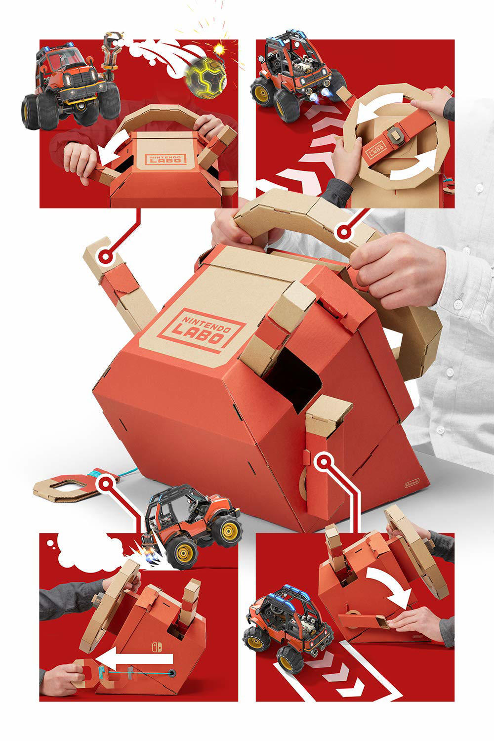 Nintendo Labo ToyCon 03 Vehicle Drive Kit KEGames, Oyundan Yanayız.
